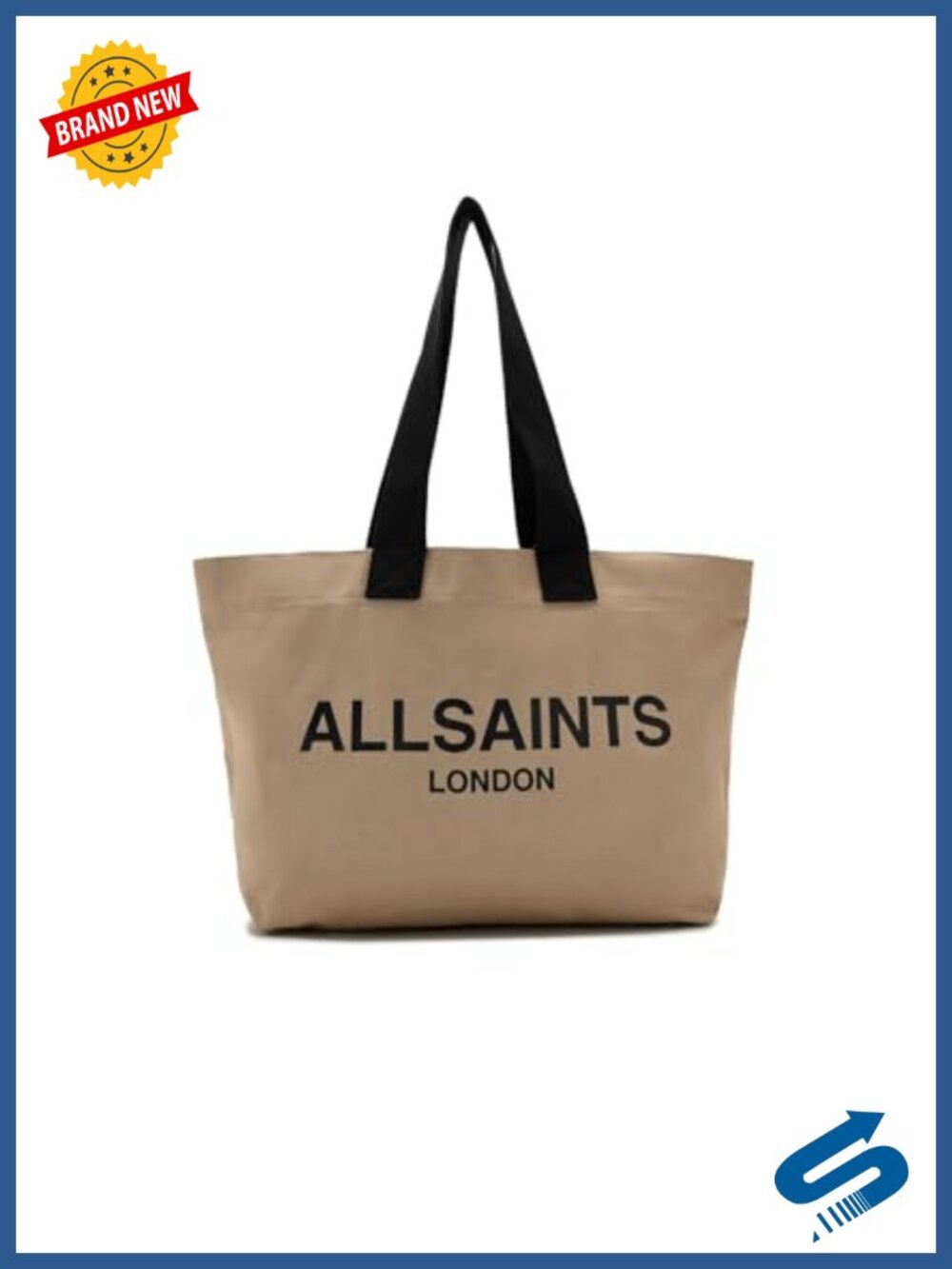 Cotton Canvas East/West Tote Satchel with Flap Closure and Top Handles